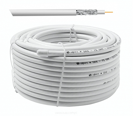 Kabel koncentryczny RG6, 1 mm CCA, 25 m, karton