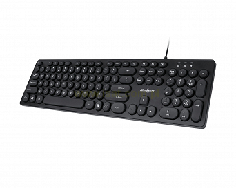 Klawiatura przewodowa USB WDK100 w układzie qwerty klawisze membranowe
