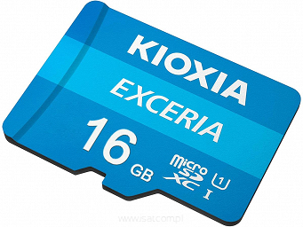 Karta microSD HC 16GB UHS-I U1 Kioxia z adapterem