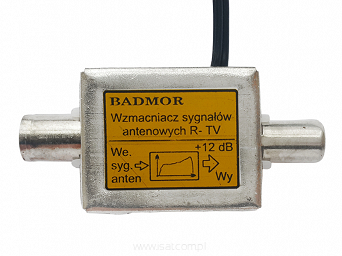 Wzmacniacz antenowy Badmor WA-15 + zasilacz