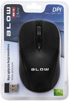 Mysz bezprzewodowa optyczna Blow MB10 czarna
