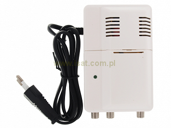 Wzmacniacz antenowy regulowany DVB-T 14-24dB LTC 2 wyjścia 40-862MHz