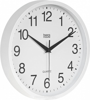 Zegar ścienny 25 cm biały Teesa