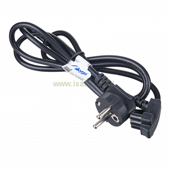 Kabel zasilający 3-pin płaski 1,5m do laptopów DELL kątowy wersja A