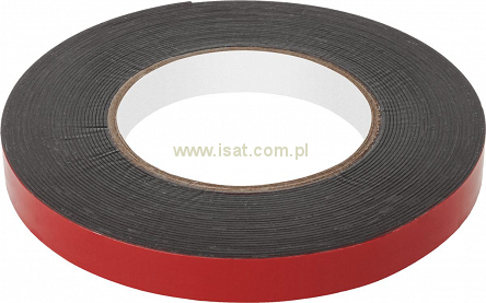 Taśma klejąca piankowa dwustronna Rebel 1mm x 15mm x 10m czarna