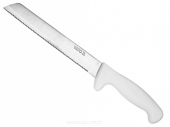 Nóż ząbkowany ostrze 20cm YATO biały